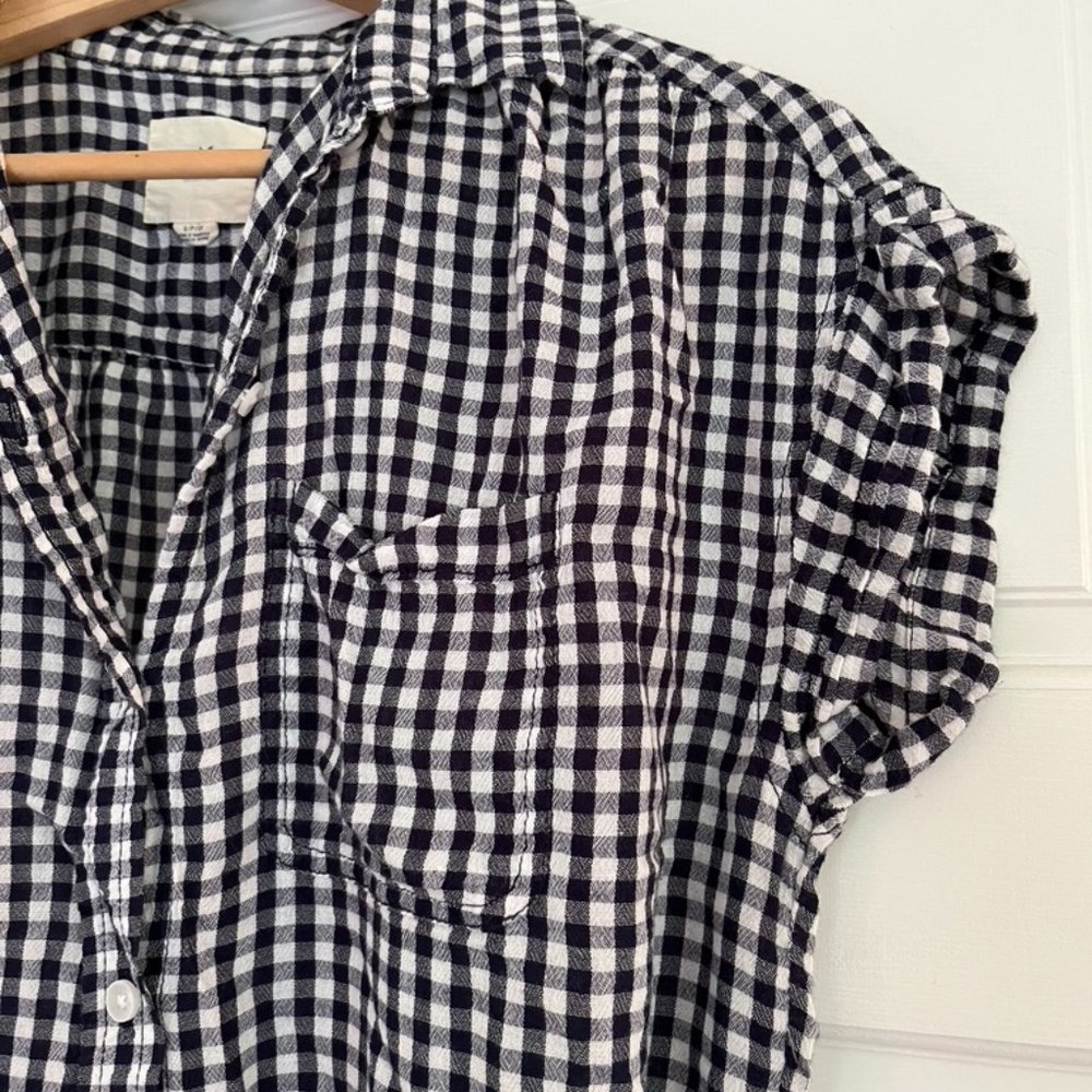 American Eagle Button Down Gingham Check Shirt - S - image 7